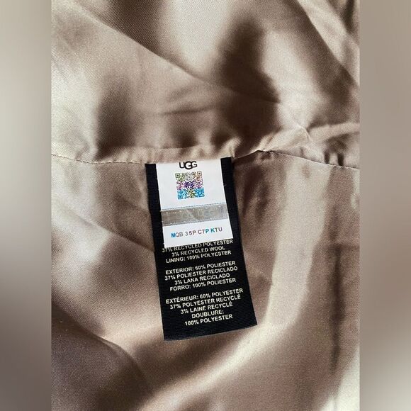 UGG Women's Hattie Long Oversized Coat Animal Print Novelty Size Médium - Picture 13 of 17